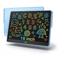 16 Inch Large LCD Writing Tablet for Kids, Colorful Reusable Electronic Doodl...