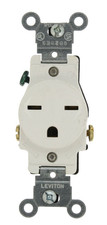 15-Amp, 250-Volt, Narrow Body Single Receptacle, Straight Blade, Commercial Grad