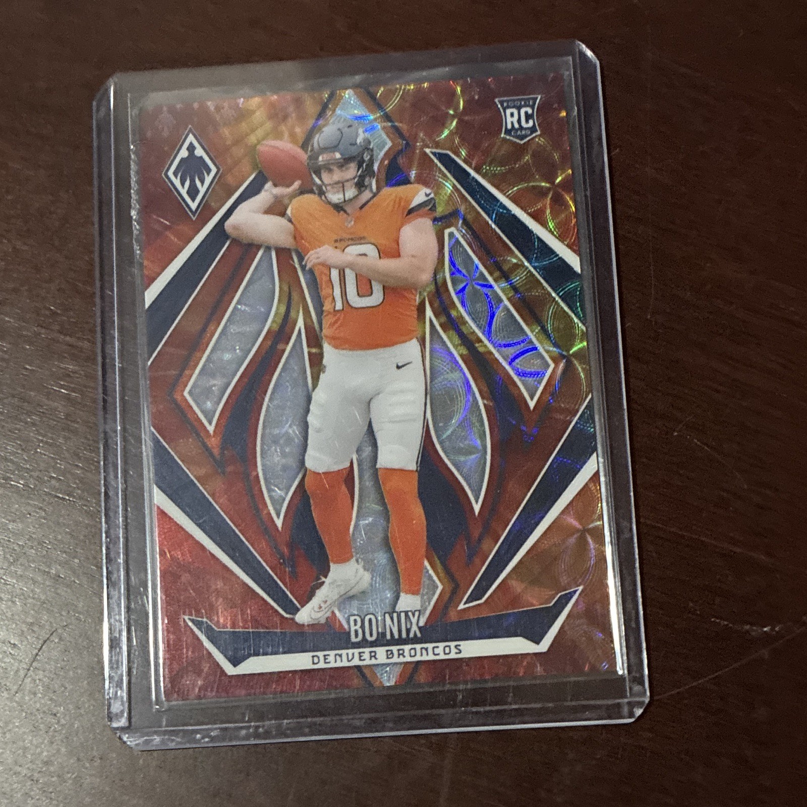 2024 Panini Phoenix Bo Nix Denver Broncos Football RC Fire Burst /350 #159
