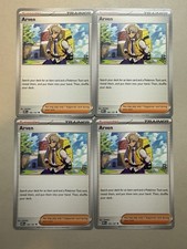 4x Arven Playset 186/197 Obsidian Flames Pokemon TCG NM