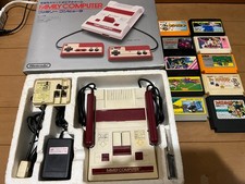 Nintendo Famicom Console with BOX, 10 Games 0420