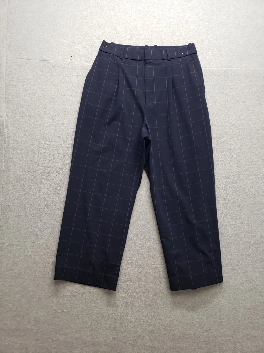 UNFOLK 　2tuck straight check pants　75 Uniqlo Check Pants for Women for sale | eBay