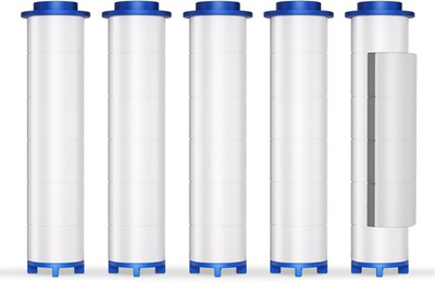 #ad 5 Pack High Pressure Hydro Jet Shower Head Filters Vortex Turbo Fan Design $11.99