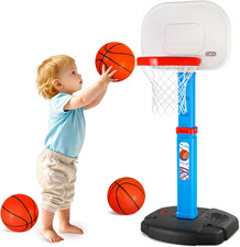AOKESI Toddler Basketball Hoop Indoor for Age 1-3, Adjustable Mini Basketball Ho