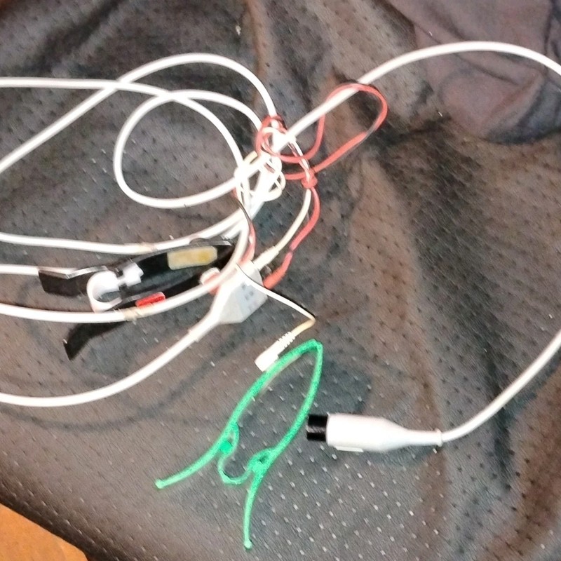 Welch ECG/EKG Lead Wire 3-Lead Clip Ends 5-Pin Connector Medical Cable