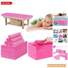 Thick and Comfortable Disposable Massage Bed Sheets - 31" x 71" Pink, 200 Pcs