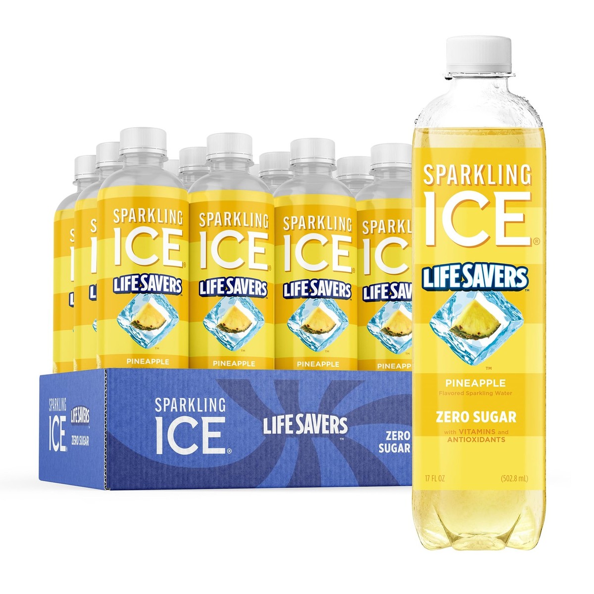 Sparkling Ice LIFESAVERS Pineapple, Zero Sugar Flavored Sparkling