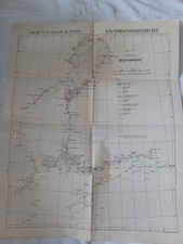 Vintage Nautical Chart From Finnish institute of Marine Research. 1957