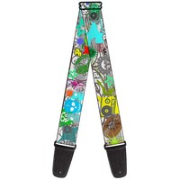 Guitar Strap - Music Skulls Multi Color (Us Import) Acc Neu