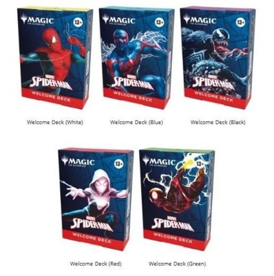 mtg スパイダーマン ウェルカムデッキセット Magic The Gathering Spider-Man Welcome Decks - CHOOSE BLACK/WHITE