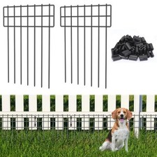 Garden Fence 30 Pack, Animal Barrier Fence, No Dig Rustproof Metal