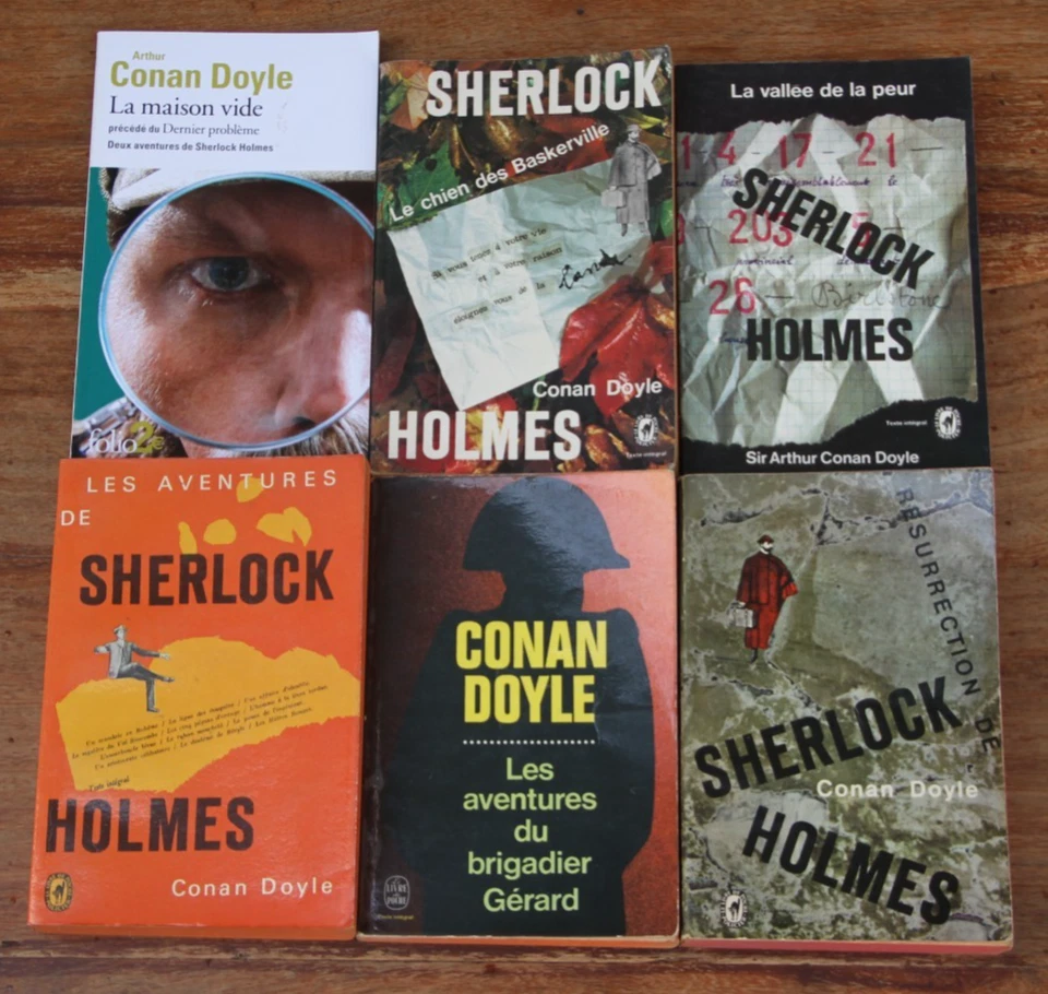 SIR ARTHUR CONAN DOYLE - LOT DE 6 LIVRES - SHERLOCK HOLMES - POCHE - 1965-2016 - Photo 1/4