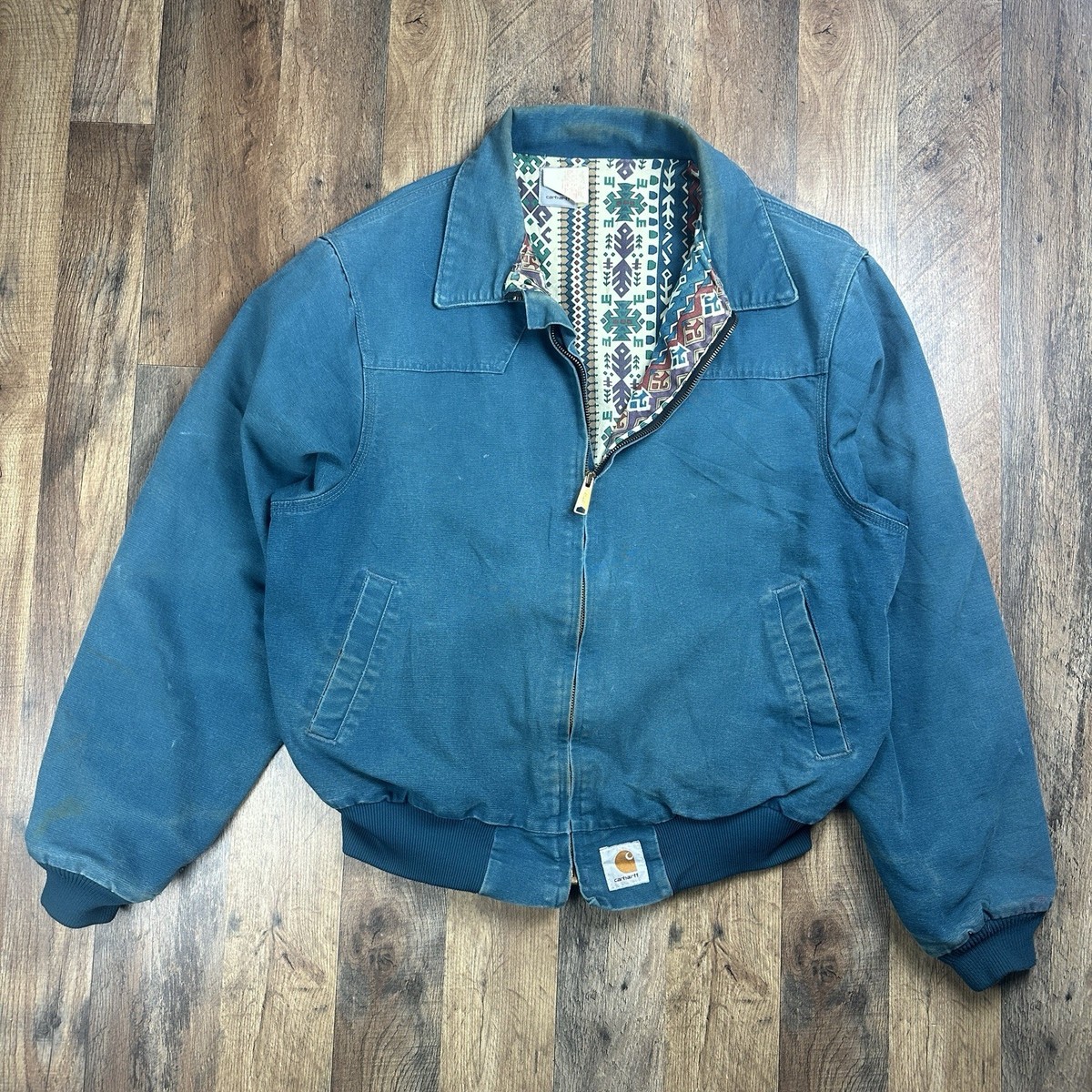 VTG 1994 CARHARTT SOUTHWEST BLANKET LINED WESTERN JACKET