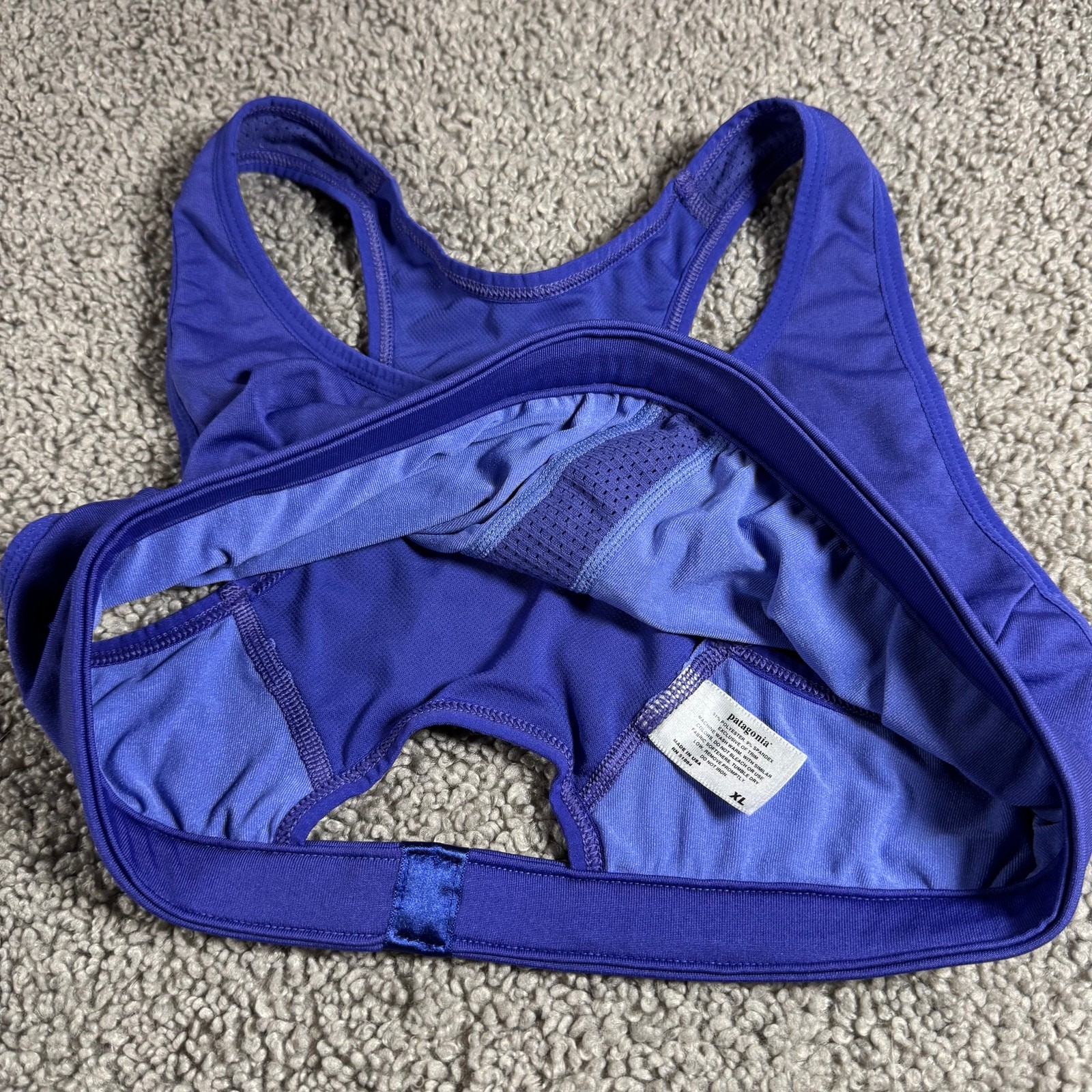 Patagonia Women's Capilene Purple Sports Bra Size XL thumbnail 2