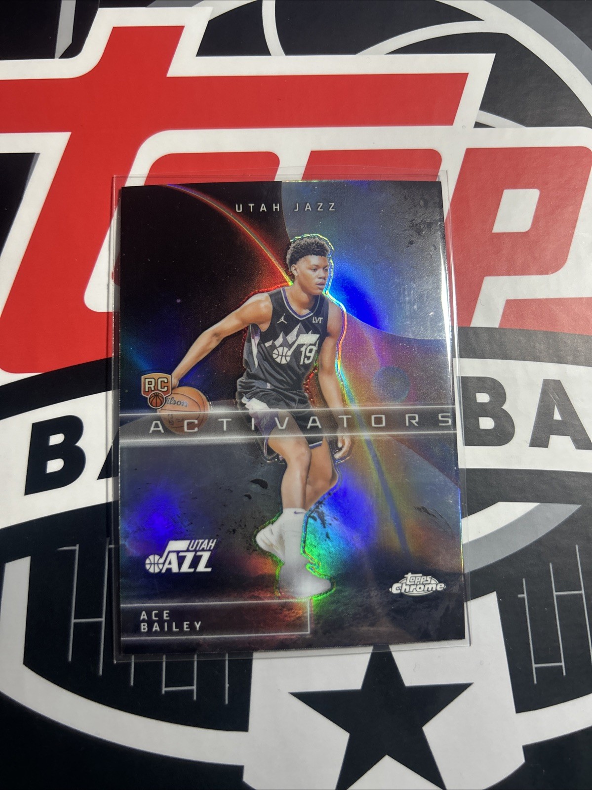 2025-26 ACE BAILEY TOPPS CHROME ACTIVATORS ROOKIE RC #AC-15 UTAH JAZZ