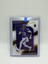 Tai Felton 2025 Immaculate Football RC Clearly Immac Patch SP /99 Vikings BS5