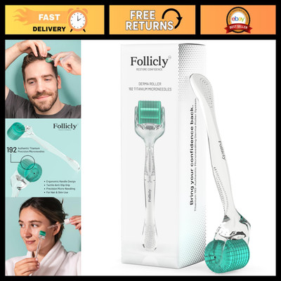 Professional Microneedling Derma Roller for Hair, Skin & Face - 192 Titanium Nee