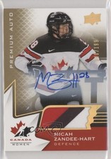 2020 Team Canada Juniors Women's WC Autos /199 Micah Zandee-Hart Patch Auto 1tr