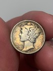 1920-D Silver Mercury Dime, Colorful Album Toning — photo 4