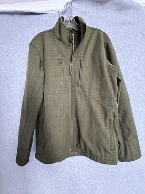 Under Armour UA Storm Jacket Mens Medium Green Softshell Fleece Lined 1239586