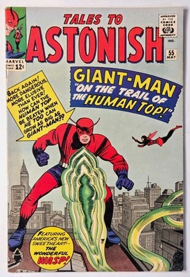 Tales to Astonish #55 Marvel 1964 Giant-Man & Wasp Silver Age Comic Kirby Lee