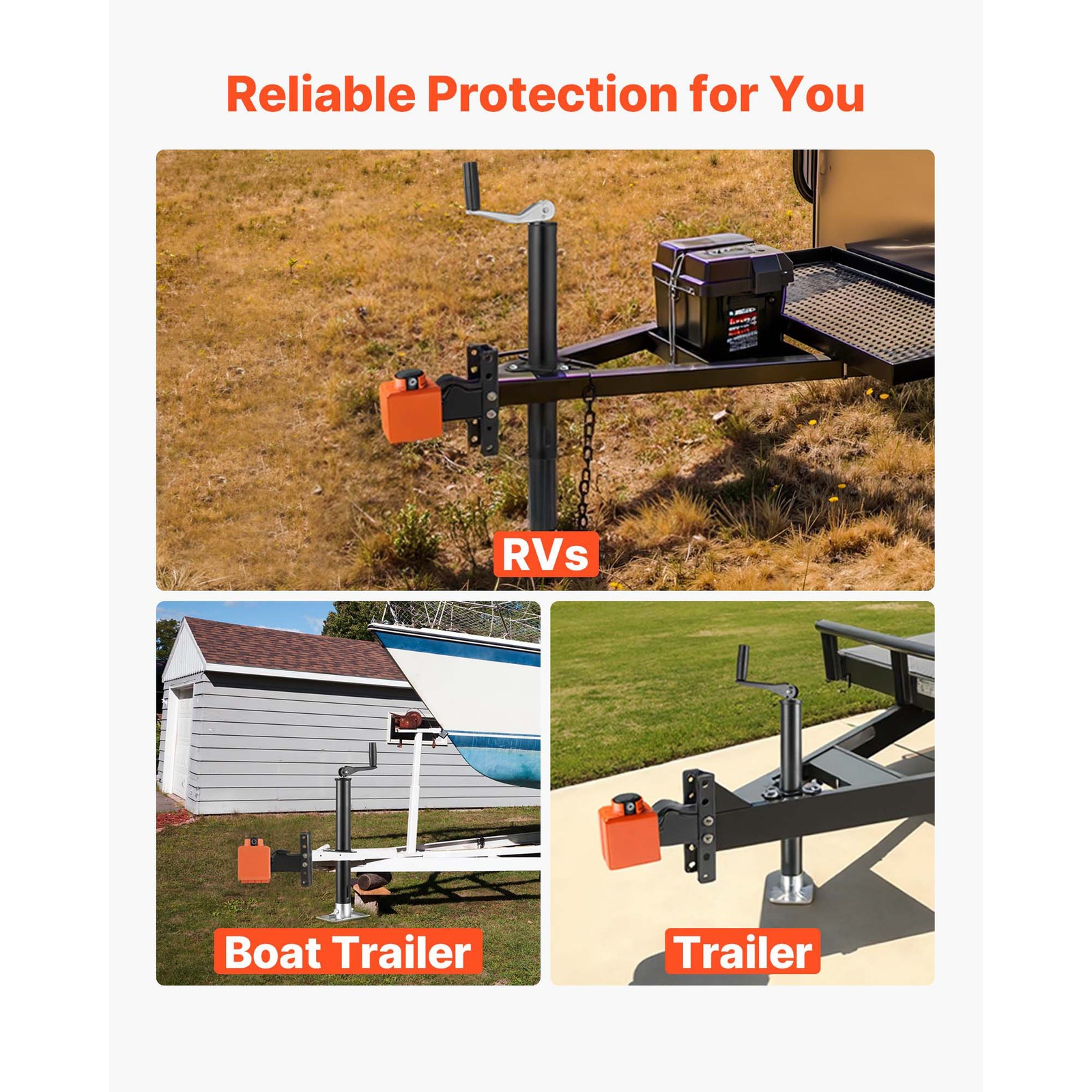 Collar Coupler Lock Fits 2 & 2-5/16-Inch Couplers Trailer Hitch Lock