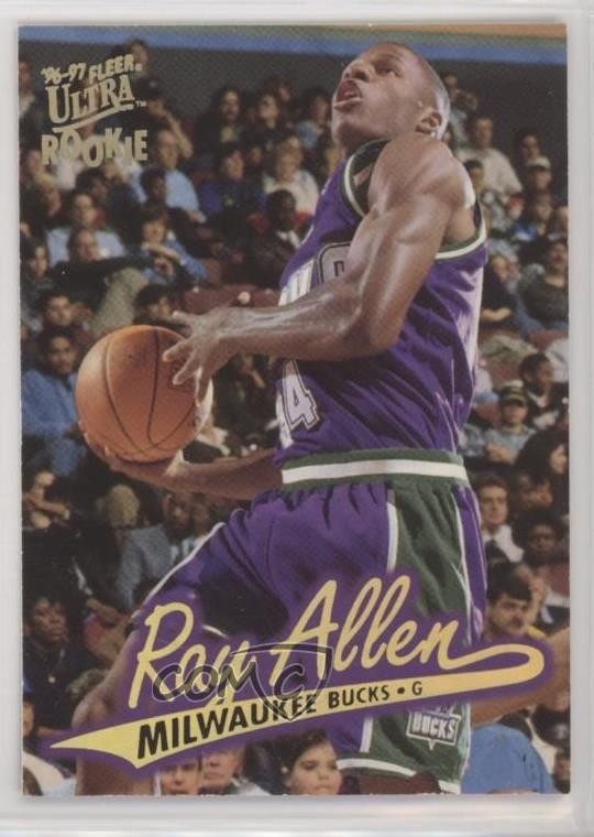 1996-97 Fleer Ultra Gold Medallion Edition Ray Allen #G-60 HOF 0n7h