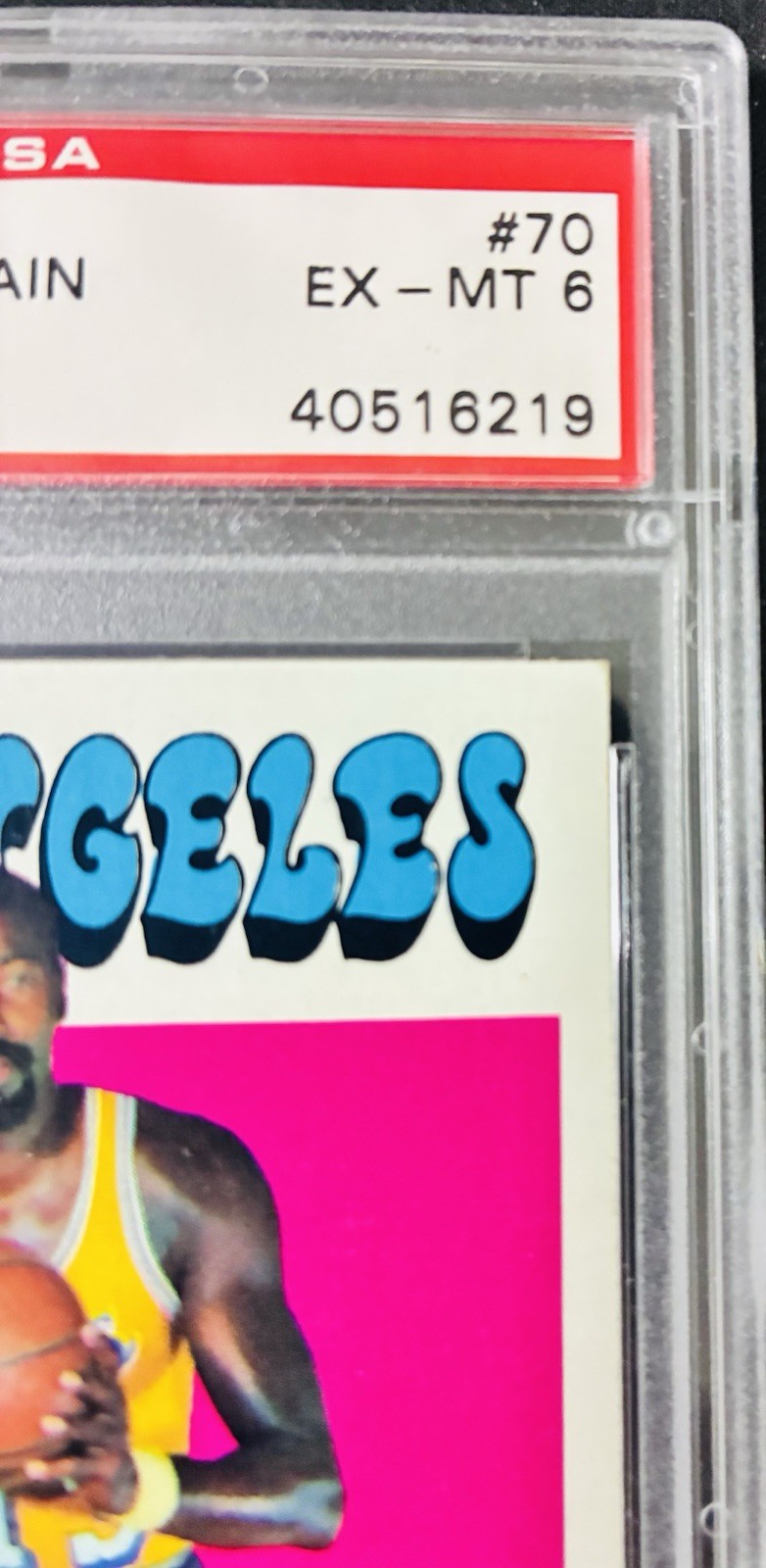 BK - 1971 Topps - #70 - Wilt Chamberlain - PSA 6 - EX-MT view 5