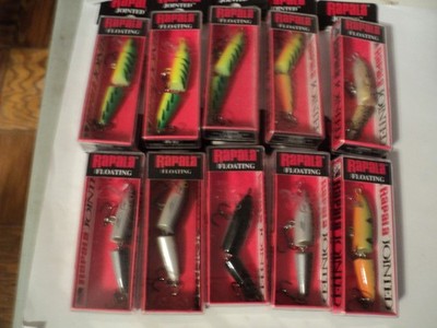10 -RAPALA J-5 JOINTED STICK BAITS NIP (MIXED COLORS) LAST ONES