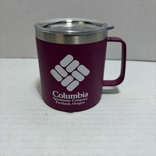 Columbia Sportwear Co Insulated Camp Cup Stainless Steel 15 oz w Lid Wine Berry
