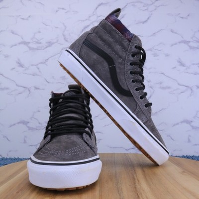 Vans SK8 Hi MTE-1 All Weather Boots Gray White Black Gum Size Men 7 / Women 8.5