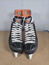 Easton CXN Ice Hockey Skates Senior Size 10D Black Orange Hockey Boots Blades...