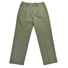 Tommy Hilfiger Mens TH Flex Dean Modern Fit Pleated Dress Pants Sage Green 34x30