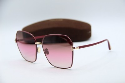NEW TOM FORD TF 839 69F CLAUDIA-02 GOLD VIOLET AUTHENTIC FRAMES SUNGLASSES 62-16
