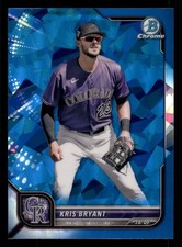 2022 Bowman Chrome Sapphire Edition Kris Bryant #72  Colorado Rockies