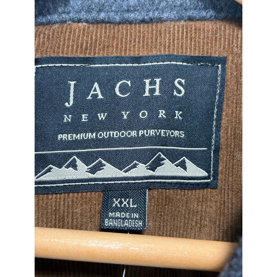 Jachs New York Sherpa Lined Shirt Jacket Shacket Men 2XL Gray Heavyweight NWT - Image 3 of 4