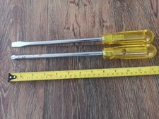 2 x Vintage Spiralux Large Screwdrivers Made In England