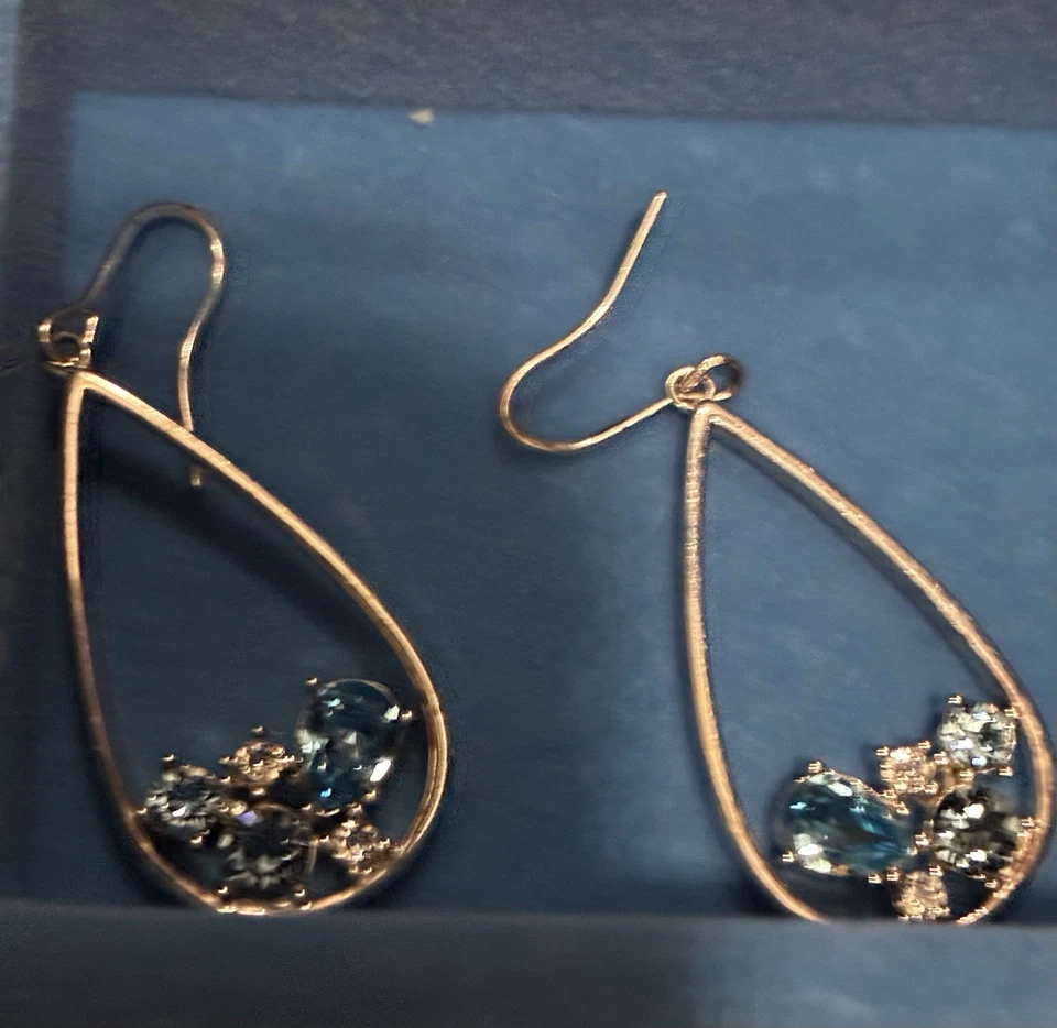 施华洛世奇吊坠水晶耳环 — 第 3/3 张图片