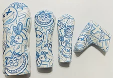 Extremely Rare BETTINARDI ICE Driver, Fairway Wood, Hybrid & Blade HEADCOVER Set