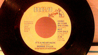 Bonnie Tyler,RCA PB-11249''It's A Heartache''US,7''45,1978 PROMO hit rock, Mint