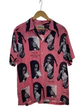 WACKO MARIA Aloha Shirt L Rayon PNK All over