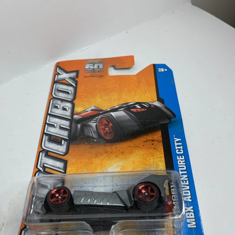Matchbox Batmobile MBX Adventure City Diecast 1:64 2012 FT7 - Image 2 of 4
