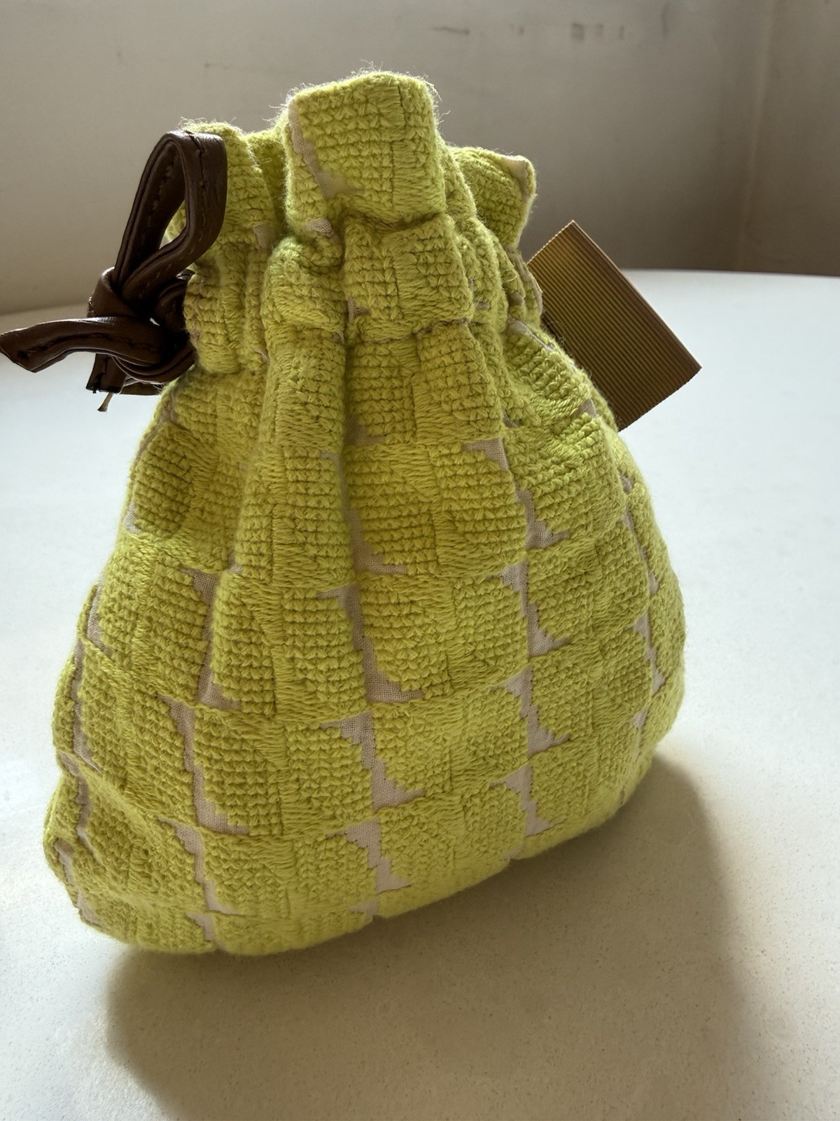 Marni Lime Green Drawstring Pouch  — image 5