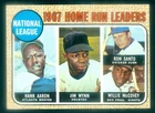 1968 TOPPS #5 NL HOME RUN LEADERS AARON EXMT