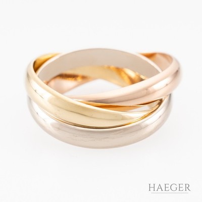Cartier Trinity Ring | großes Modell | Gr. 67 | 750/- Gold tricolor