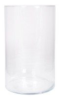 Inna-Glas Glas Vase Zylinder Sanya Ocean, Klar, 30Cm, Ø19Cm