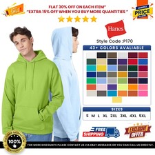 Hanes P170 Men's EcoSmart Fleece Comfortable Pullover Hooded Sweatshirt Hoodie