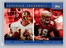 2001 Topps Combos Seminole Sergeants (Brad Johnson / Chris Weinke) #TC17