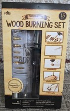 Plaid Decorative Wood Burning Set 15 Piece in Case New Never Used
