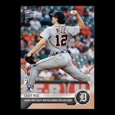 Casey Mize - 2021 MLB Topps Now Card 67 - Print Run: 2,394 Detroit Tigers
